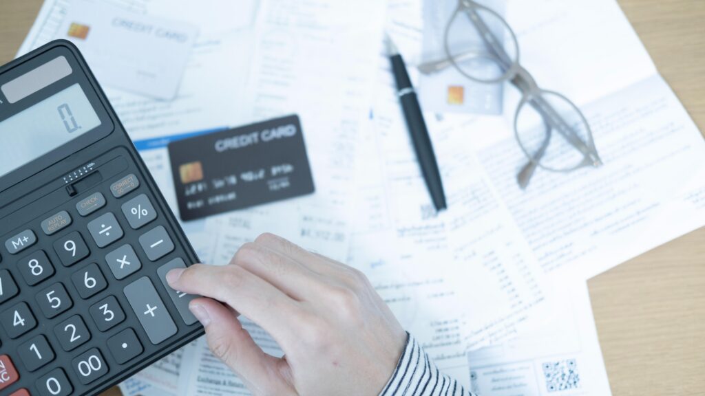 Business owner reviewing contract terms at a desk